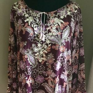 Eddie Bauer Tunic with Embroidery XL